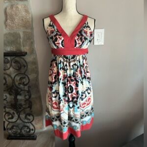 Beautiful Petite Summer V-Neck Above Knee Dress